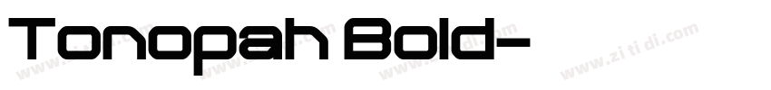Tonopah Bold字体转换